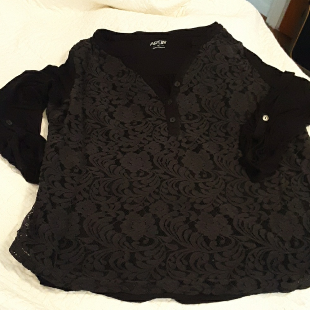 Apt 9 black lace sweater